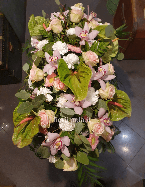 Cuscino funebre fiori misti
